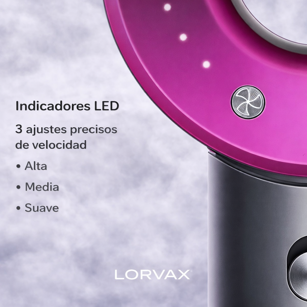 Secador de pelo profesional con cabezales imantados