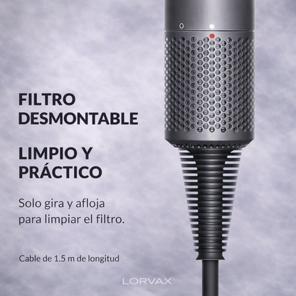 Secador de pelo profesional con cabezales imantados