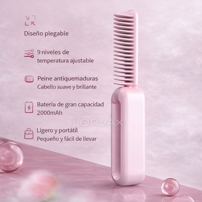 Cepillo Alisador Portátil Plegable