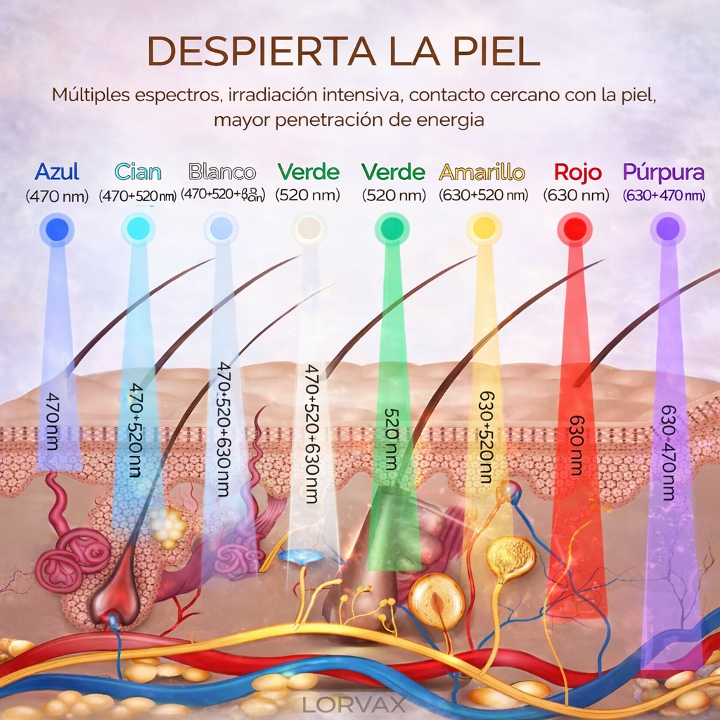 Máscara Facial LED Profesional
