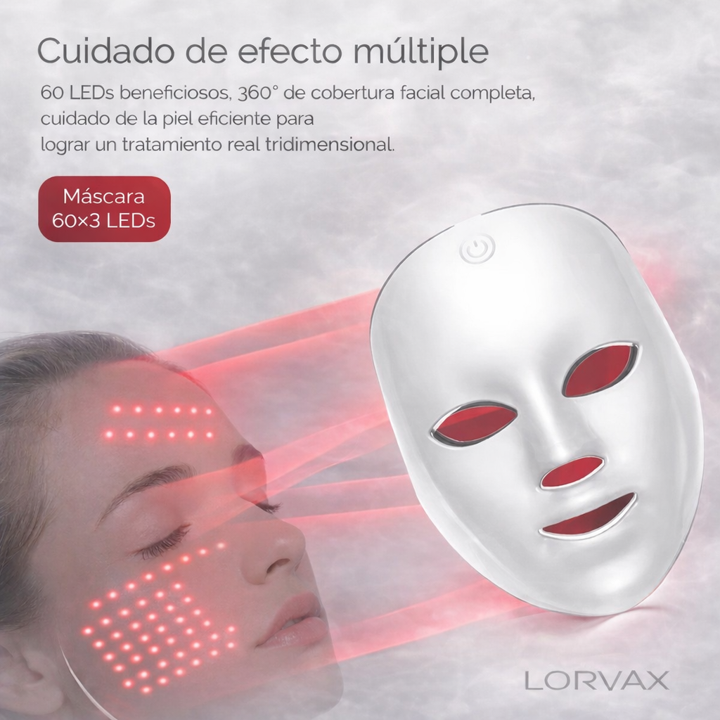 Máscara Facial LED Profesional